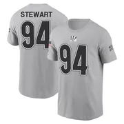 Youth Shemar Stewart Cincinnati Bengals Gray 2024 Salute to Service Name & Number T-Shirt
