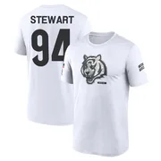 Youth Shemar Stewart Cincinnati Bengals Legend White 2024 Salute to Service Performance T-Shirt
