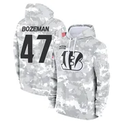 Youth Swayze Bozeman Cincinnati Bengals Camo Arctic 2024 Salute to Service Club Fleece Pullover Hoodie