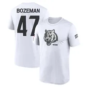 Youth Swayze Bozeman Cincinnati Bengals Legend White 2024 Salute to Service Performance T-Shirt