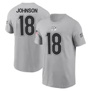 Youth Xavier Johnson Cincinnati Bengals Gray 2024 Salute to Service Name & Number T-Shirt